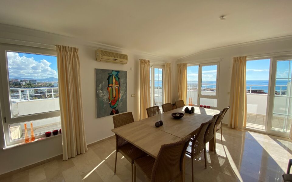 4 Room Turkey Tosmur Alanya Sea View Duplex For Sale Ntm 0505 3