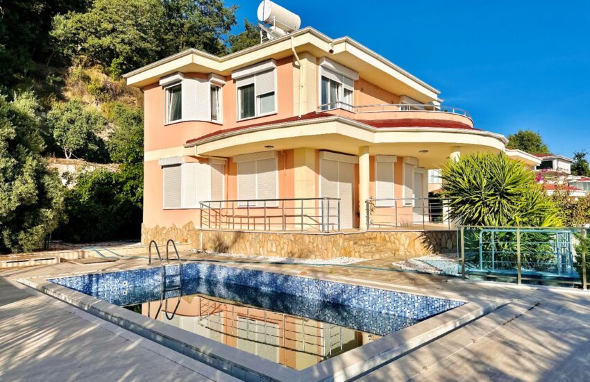 Kestel Alanya Tyrkiet 4 værelses privat villa til salg berettiget til tyrkisk statsborgerskab 15