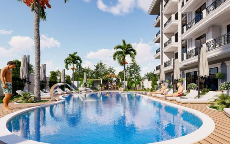Oba Alanya Turkiet 2-rumslägenhet till salu Gro 0305 1
