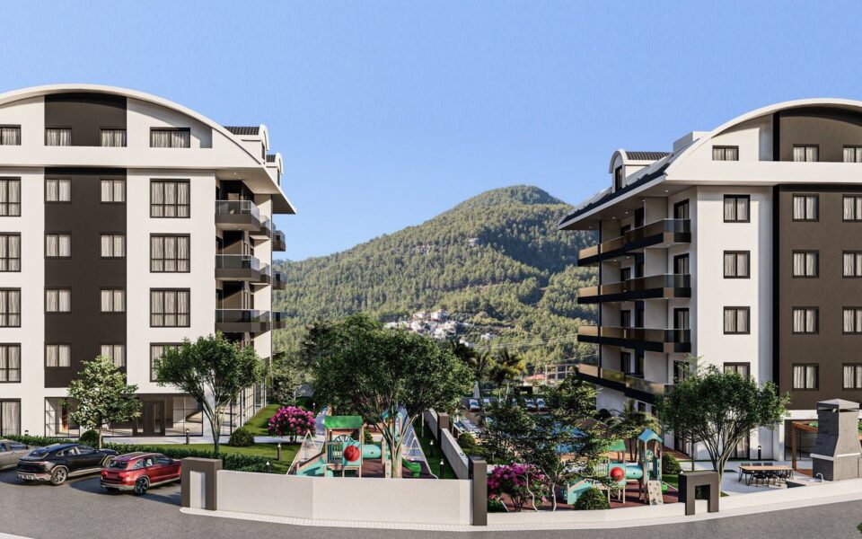 Oba Alanya Turkki Uusi 4 huoneen duplexit myytävänä 157811 Fgo 3007 2