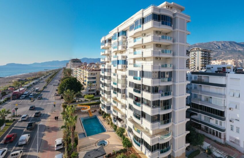 Mahmutlar Alanya Turkiet Beachfront 3-rumslägenheter till salu Emr 0509 1