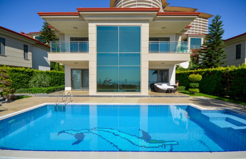 Luksus 5 Værelser Private Hjem Villaer Til salg Kargicak Alanya Tyrkiet Rmp 1611 // 2