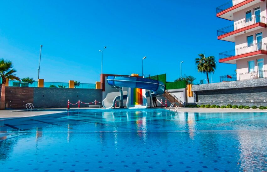 Havsutsikt Beachfront 3 rums lägenhet till salu i Mahmutlar Alanya Turkiet Uon 0801 2