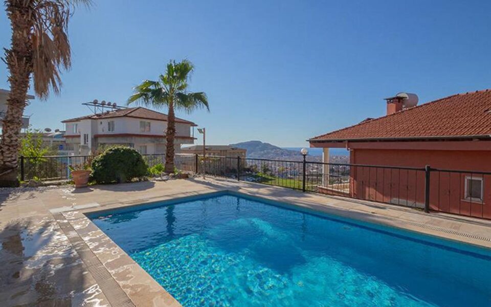 Alanya Cikcilli'de Satılık Deniz Manzaralı 4 Odalı En İyi Fiyat Villa Ev 14