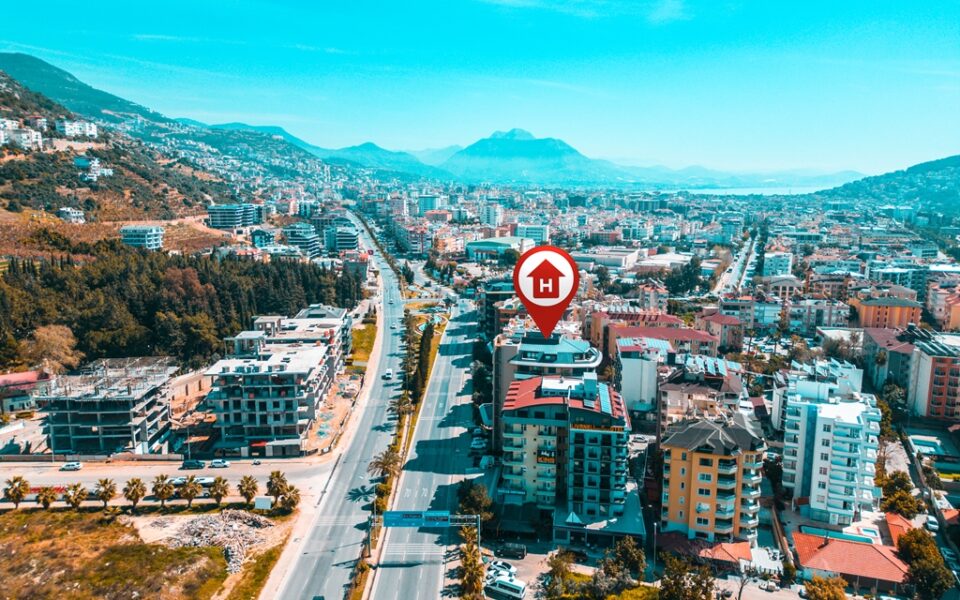 3 huoneen duplex myytävänä Cleopatra Beachissä Alanya Turkey Ltc 2904 2