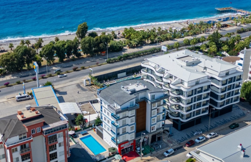 Strandnära 2 rum billig lägenhet till salu i Kargicak Alanya Turkiet Cty 1404 1