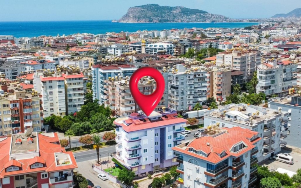 Beste pris Billig 3 roms leilighet til salgs i Oba Alanya Tyrkia Ydo 0804 15