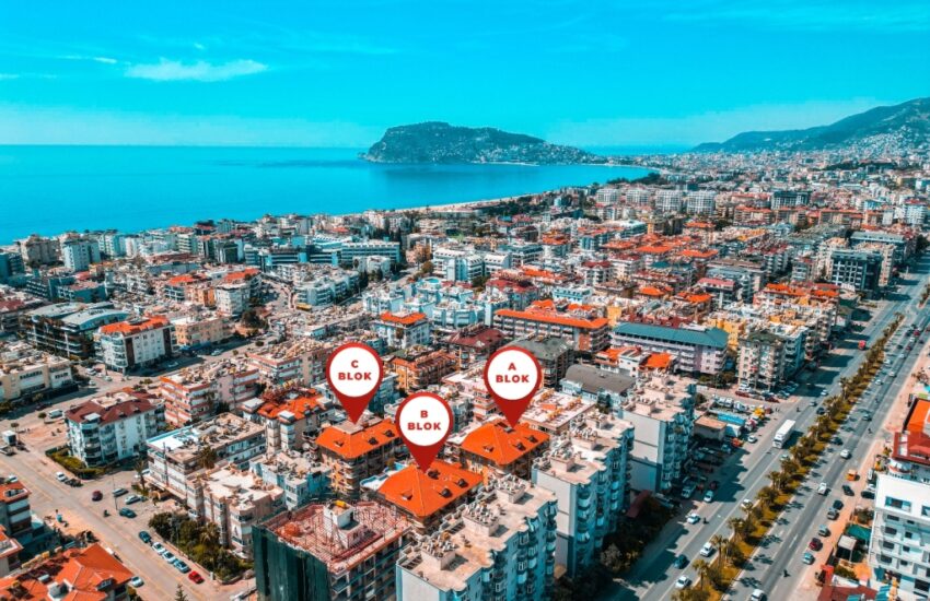 Bester Preis Günstige Oba Alanya Türkei 3-Zimmer-Wohnung zum Verkauf Lbr 2404* 2