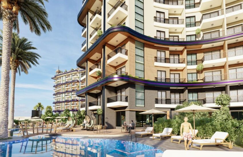 1 stue 2 værelses billig lejlighed til salg i Mahmutlar Alanya Tyrkiet Elk 2105 8