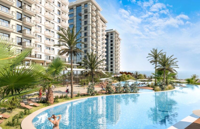 2 værelses billig ny lejlighed til salg i Mahmutlar Alanya Tyrkiet Rcm 2605 6