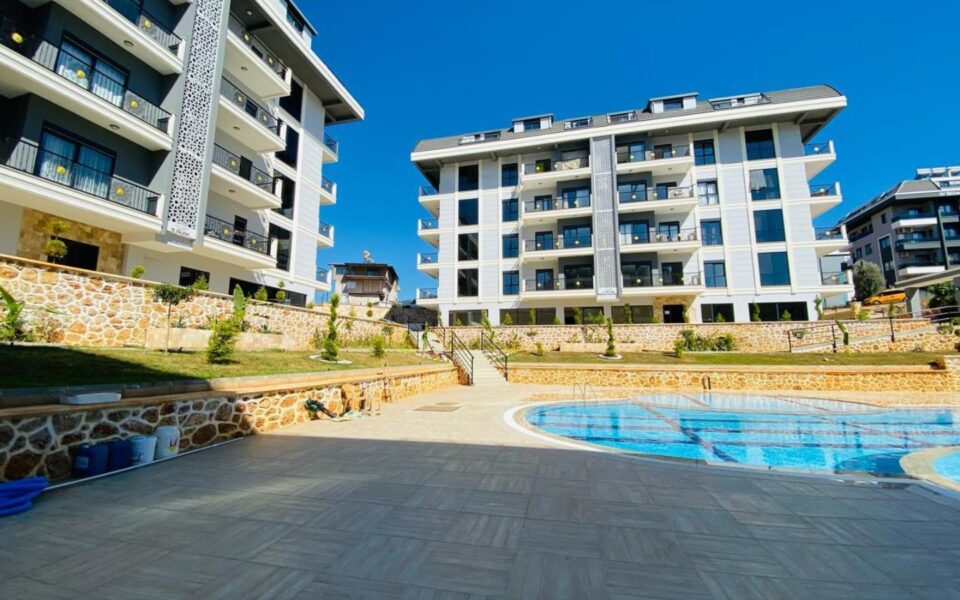3 roms billig duplex til salgs i Oba Alanya Tyrkia Lya 2107 1