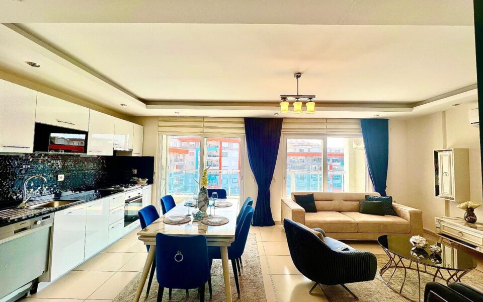 Nær stranden 3 rom duplex til salgs i Kestel Alanya Antalya Tyrkia – YKL-0607