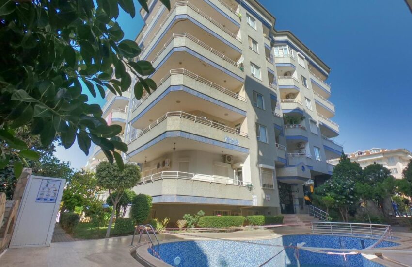 125 kvm billig 3 værelses lejlighed til salg i Oba Alanya Antalya Tyrkiet-BRO-0308