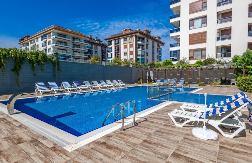 Tæt på stranden 3 værelses billig duplex til salg i Kestel Alanya – DRP-2508