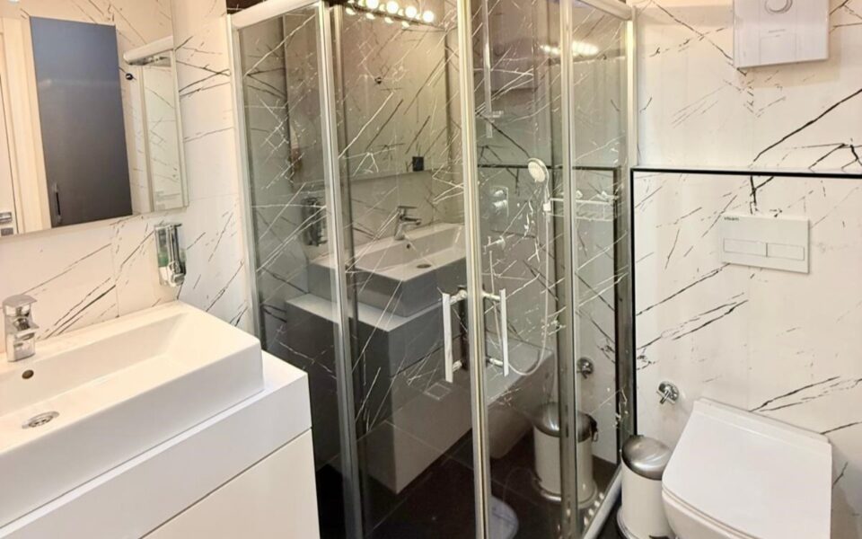 Nær stranden 3 roms billig duplex til salgs i Kestel Alanya – DRP-2508