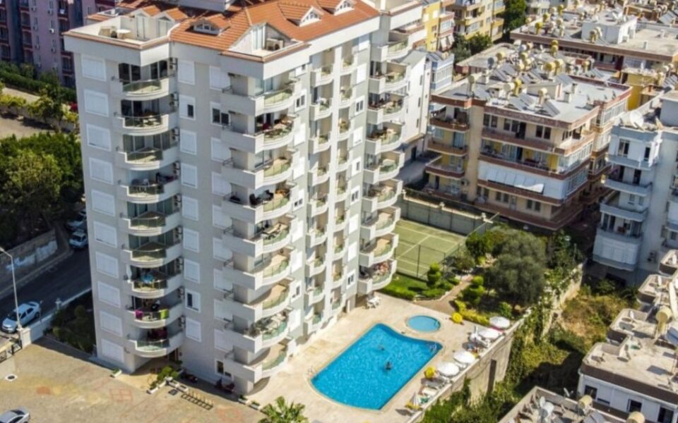 Havudsigt 3 værelses lejlighed til salg i centrum af Alanya Tyrkiet -159000 Euro